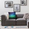 Aurora Boreale Finlandia Federa Quadrata Poliestere Lino Velluto Fantasia Zip Decorativa Cuscino Divano Seduta Copricuscino 45X45
