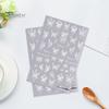 Embossed Nails Art Stickers Creative Engraved White Butterfly Pattern Manicure Decals Exquisite DIY Nail Design Adhesive Decoration Stickers Nail
