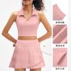 Women Sleeveless Cycling Jersey Set Breathable Anti-chafe Skirt Sport Outfit Gym Yoga Running