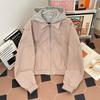 Vintage Faux Two-Piece Hooded Jacket Men Women Streetwear Style Casual Outerwear Fall