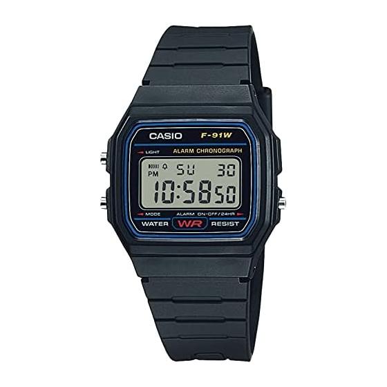 [Casio] Часы Casio Collection [Оригинальный внутренний продукт] F-91W-1JH Мужские Черные