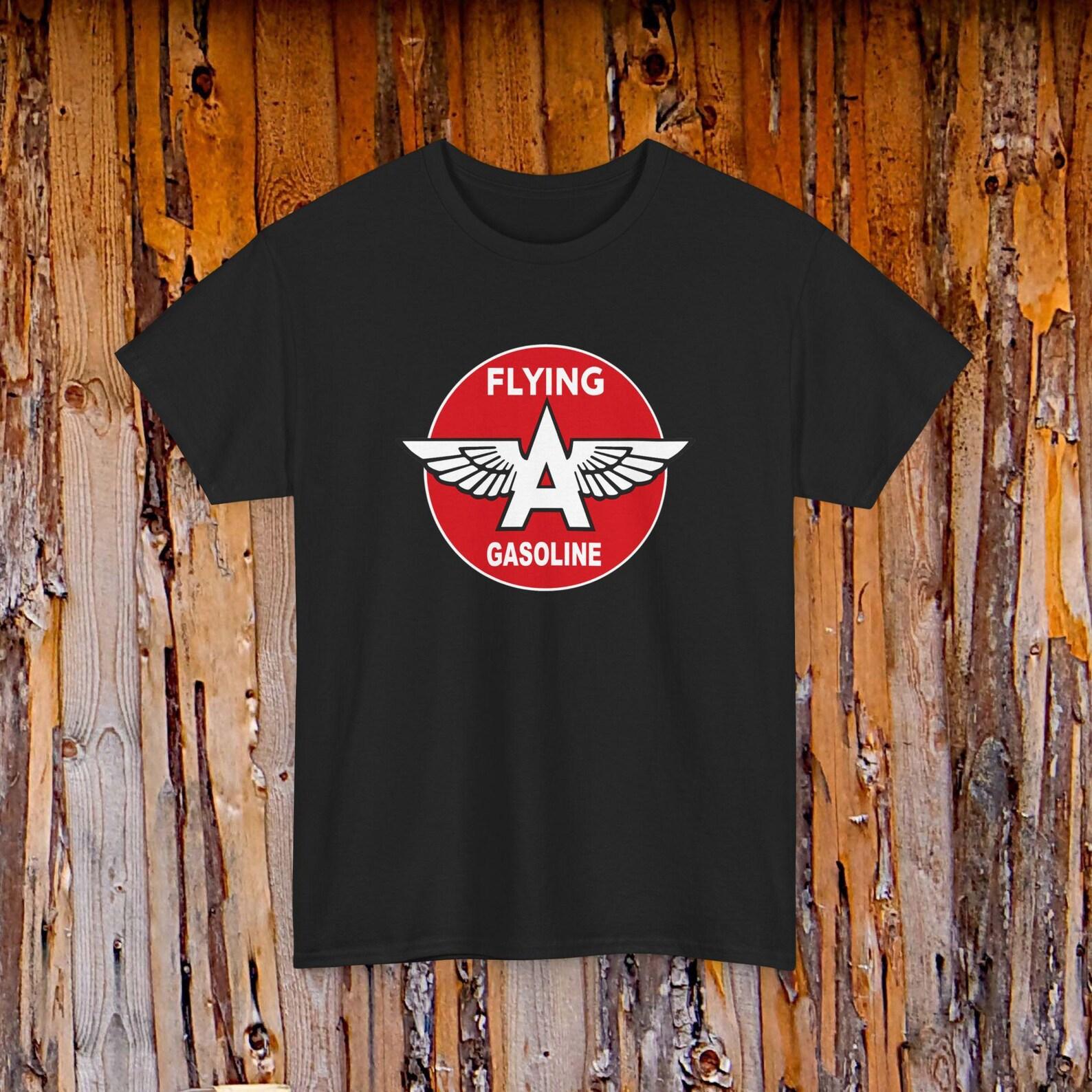 Flying A Gasoline Oil Retro Drag Race Tee | Retro Oil Shirt 2XL