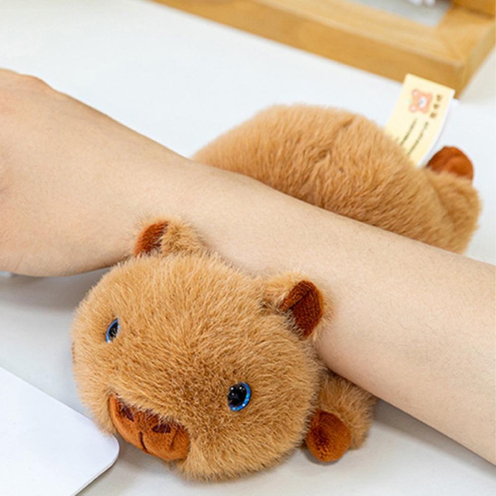 Funny Plush Capybara Bag Pendant Stuffed Doll Cartoon Animal Keychain  Daily