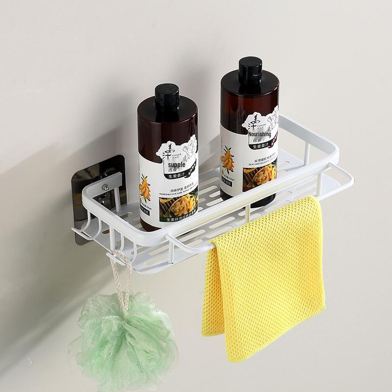 Punch-Free Wall-Mounted Multifunctional Waterproof Storage Rack