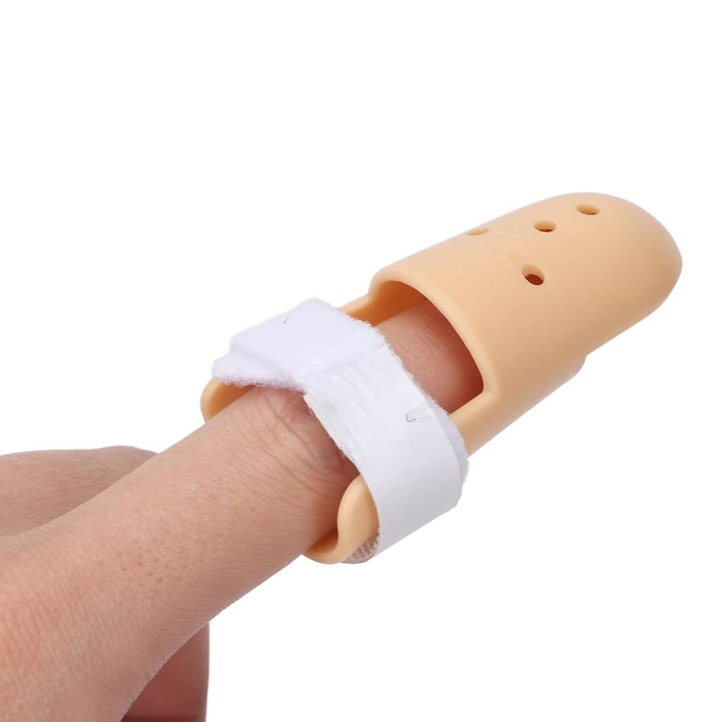 Finger Splint, 4 Sizes Breathable Plastic Thumb Splint Finger Protectors for Arthritis Sprains Strains