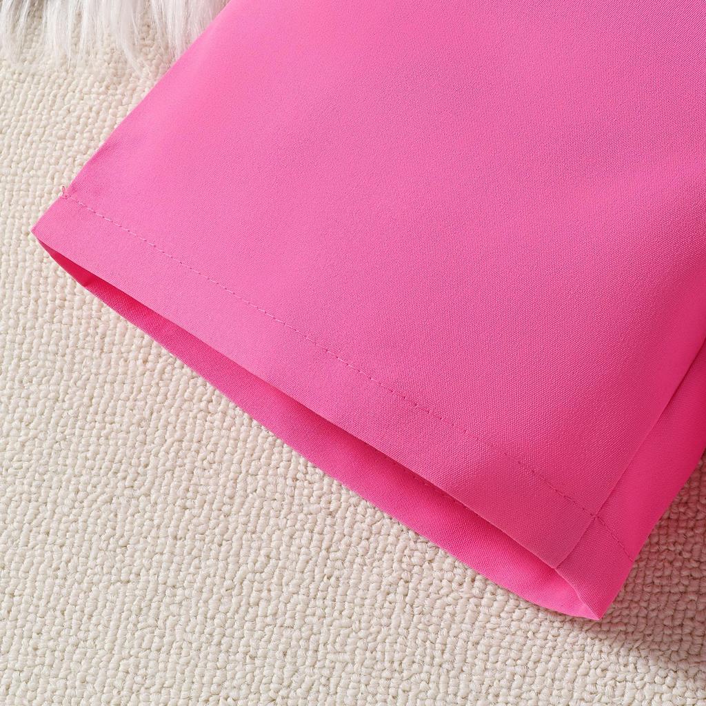 2-6T Summer Baby Suit New Girls Suit Foreign-style Candy-coloured Halter Top + Shorts 2pcs