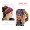 Bohemian Wide Cotton Stretch Headbands Elastic Women Headwrap New Striped Fabric Headband