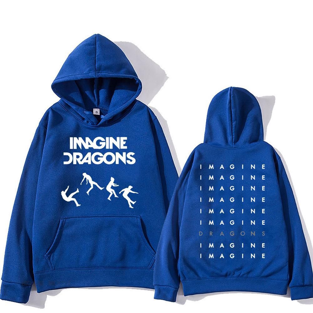 Streetwear Unisex Loom Tour 2026 Imagine Dragons Long Sleeve Winter Sweatshirts Oversized Hooded Pocket Female Male Clothes