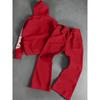 Fashionable Men's Outdoor Suit, Youth Casual Pullover, Spring and Autumn Long Sleeved Sportswear Set, Casual Classic Cool Street Style
