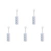 3/5Pcs Button Keycap Fidget Keychain 4 Keys Diy Keyboard Decompression Finger Keyboard Caps Mechanical Key Relief Accessories