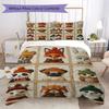 Cute Collage Animals Pattern Bedding Uilt Set Uilt Cover Pillowcase Home Decoration Birthday Gift (1 * Duvet Cover + 2 * Pillowcase  Without Core)29