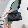 Punk Style New Retro Women's Handbag Fashion Trend Rivet Skull Black Shoulder Women's Bag Bag