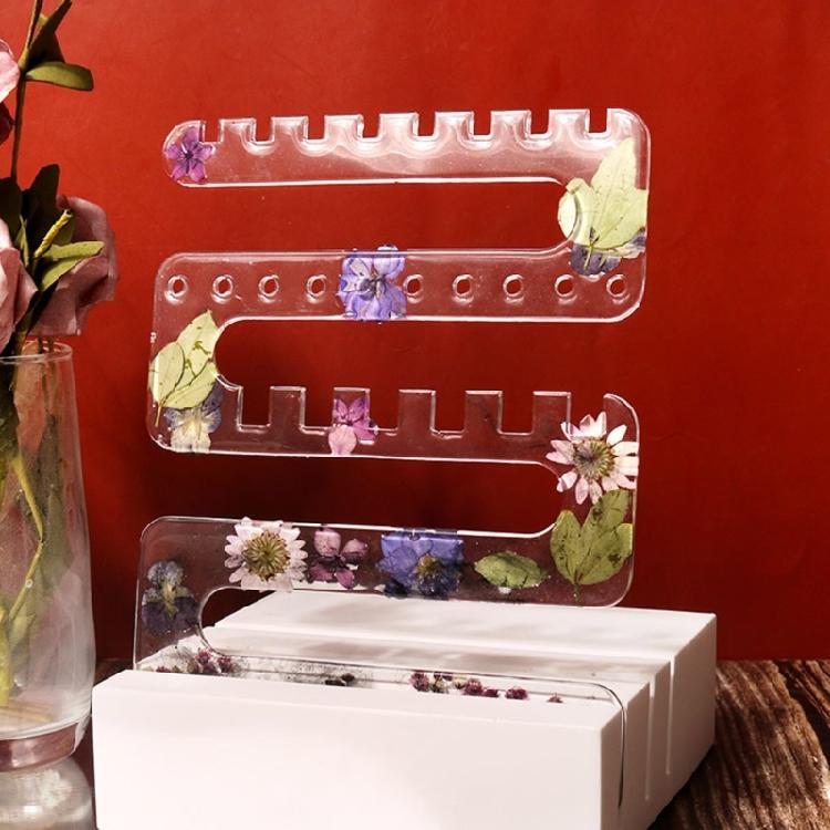 Display Stand Epoxy Molds Earring Storage Holder Resin Casting Mould for Jewelry