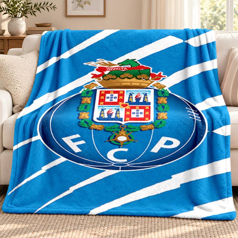 FC Porto Decke Flanelldecke Weiche Gemütliche Plüschdecke für Sofa Bett Leichte Heimdekoration Outdoor Camping