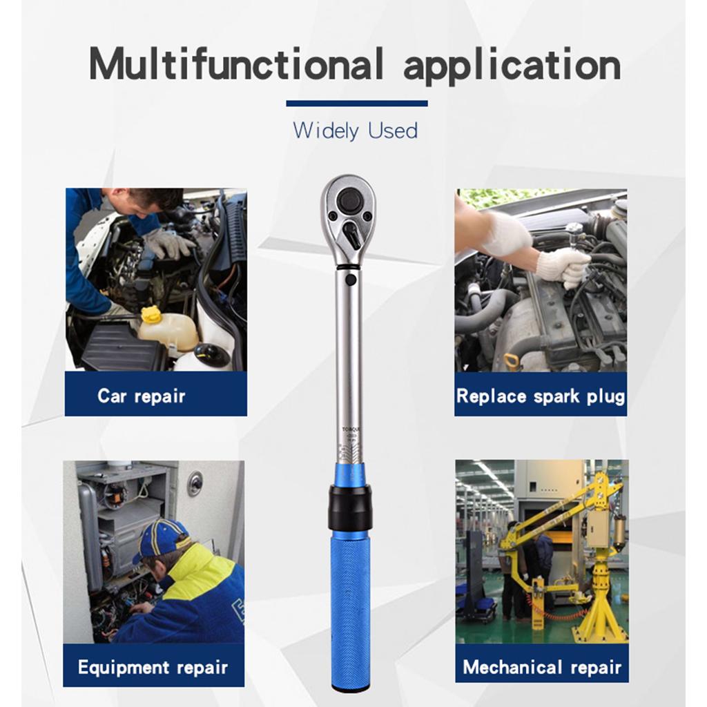 Drive Click Torque Wrench Set Wear-resistant 1/4 Inch Drive Click Torque Wrench Set Mini Ratchet Wrench