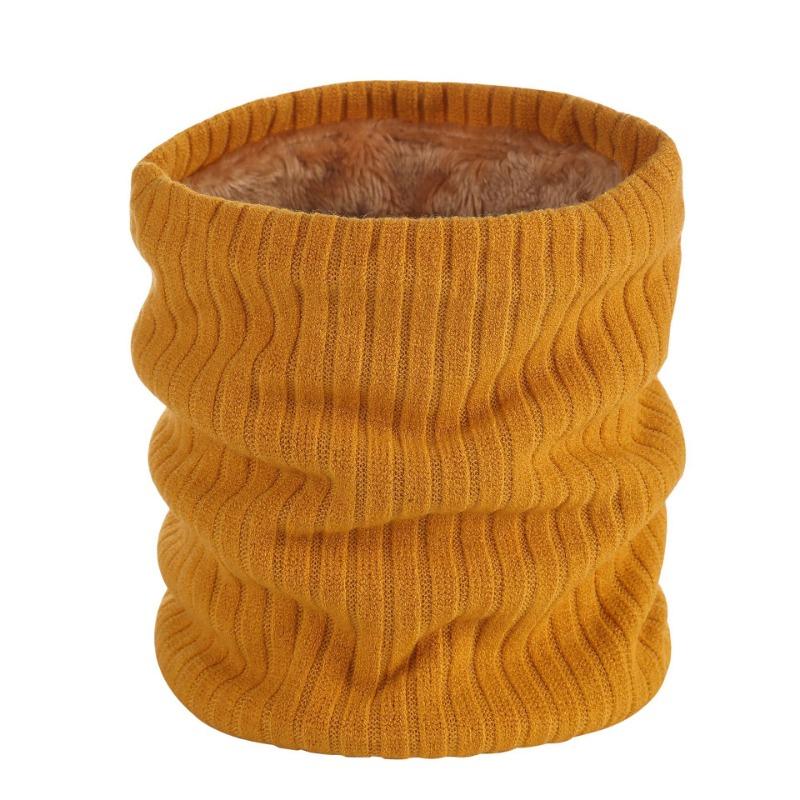 Fleece neck cover, versatile in winter, warm and cold-proof, thickened knitted scarf, autumn and winter fashion pullover, scarf to keep warm