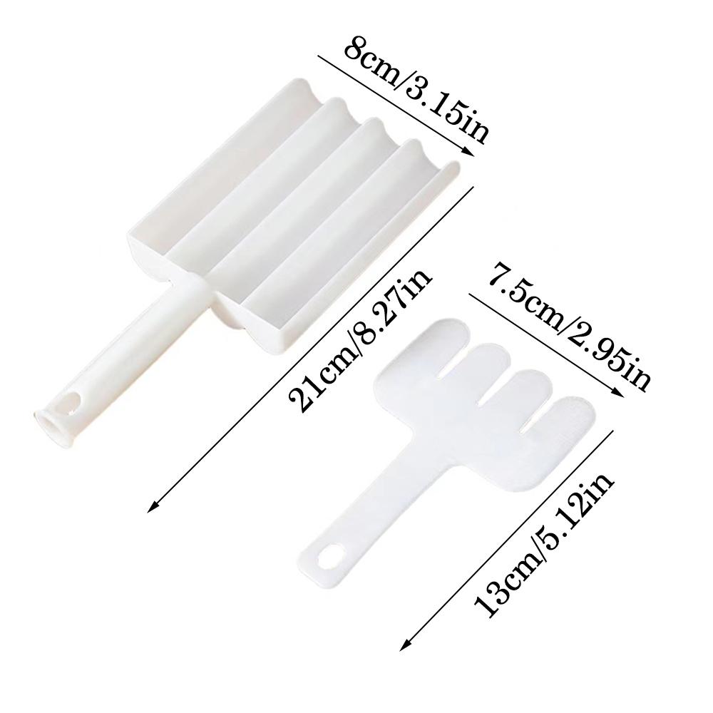 New Creative Kitchen DIY Meat Baller Spoon Tool with Cutting Spade (4 meatballs *2)