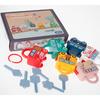 6 szt. Zamek do nauki z zestawem kluczy Zabawka edukacyjna Montessori Zamek do dopasowywania liczb Zabawki interaktywne sensoryczne dla rodziców i dzieci