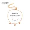 New Arrival Trendy Elegant Minimalist Stainless Steel Gold Plated Chain & Link Bow Knot Unisex Bracelet