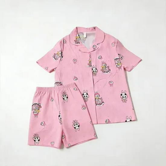 Nuovo Set Pigiama Estivo da Donna in Cotone Nuvola - Carino a Maniche Corte con Pantaloncini