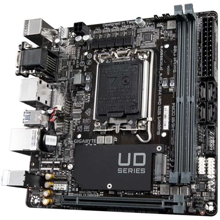 Carte mère - GIGABYTE - H610I DDR4