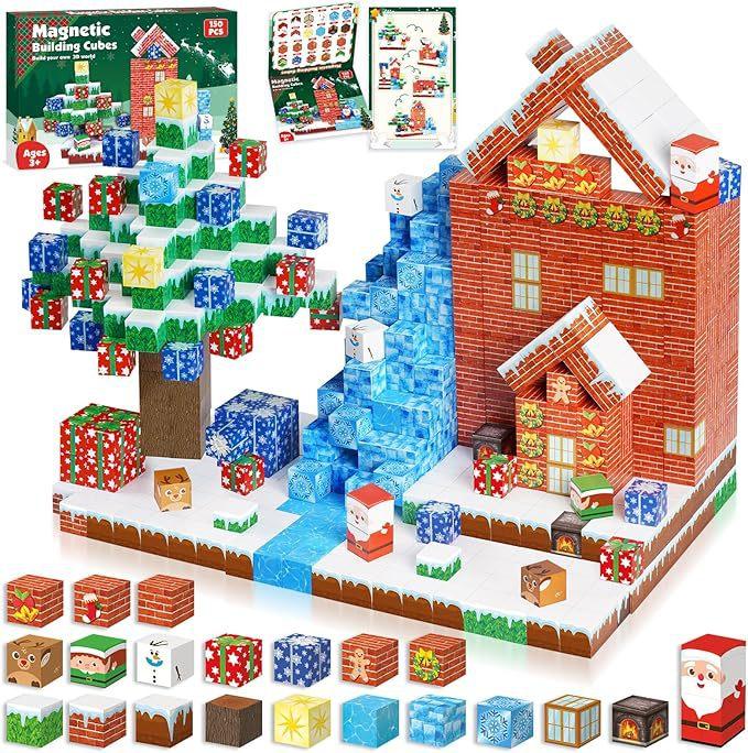 Creative Street View Magnetic Building Block Bricks Architectural Kit Diy Model Kids Tech Toy For Kid Gift