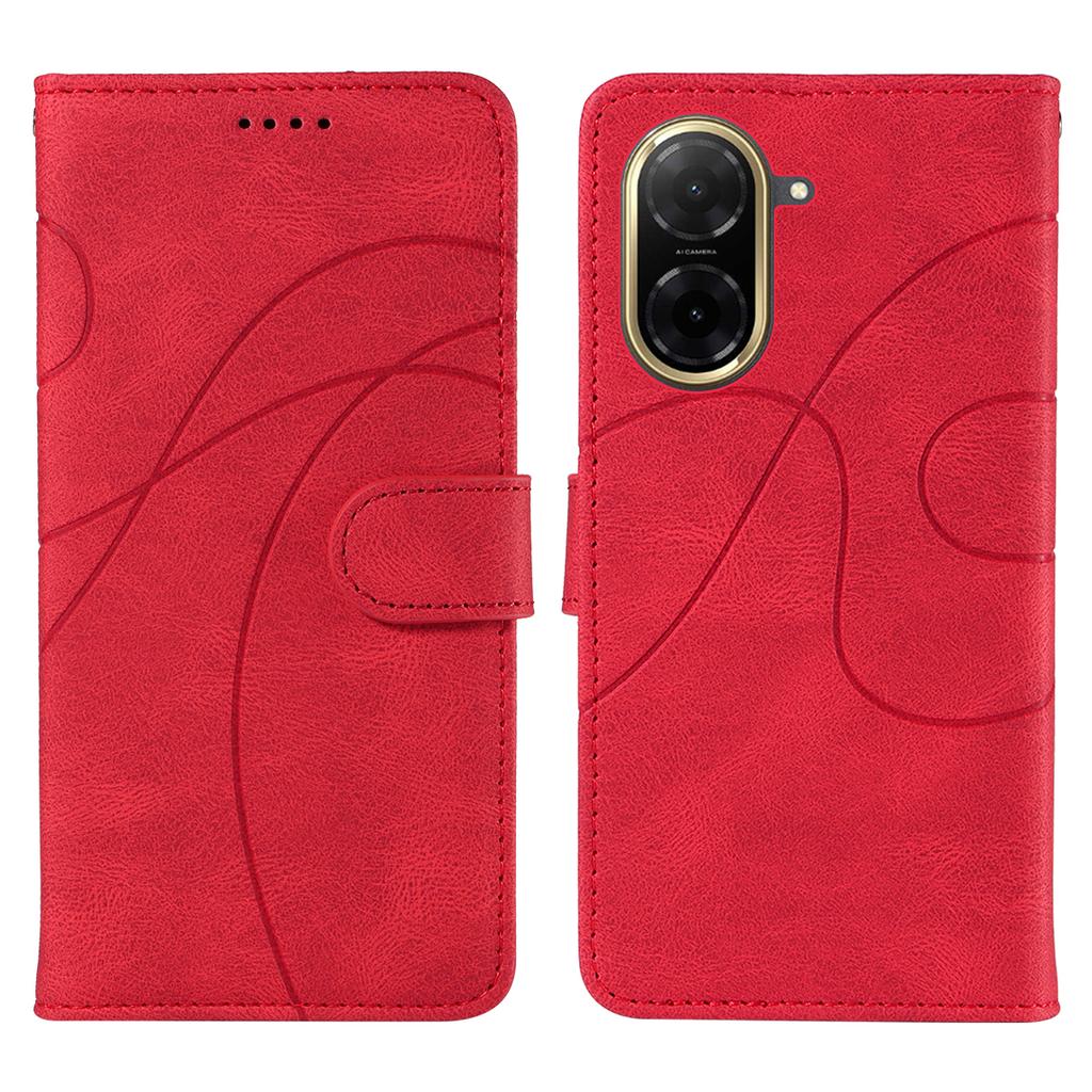 Pro Xiaomi Redmi A5 NFC (173.45*79.35*8.45mm) Kožené pouzdro na peněženku Kryt na telefon Stojánek s designem zakřivených linií