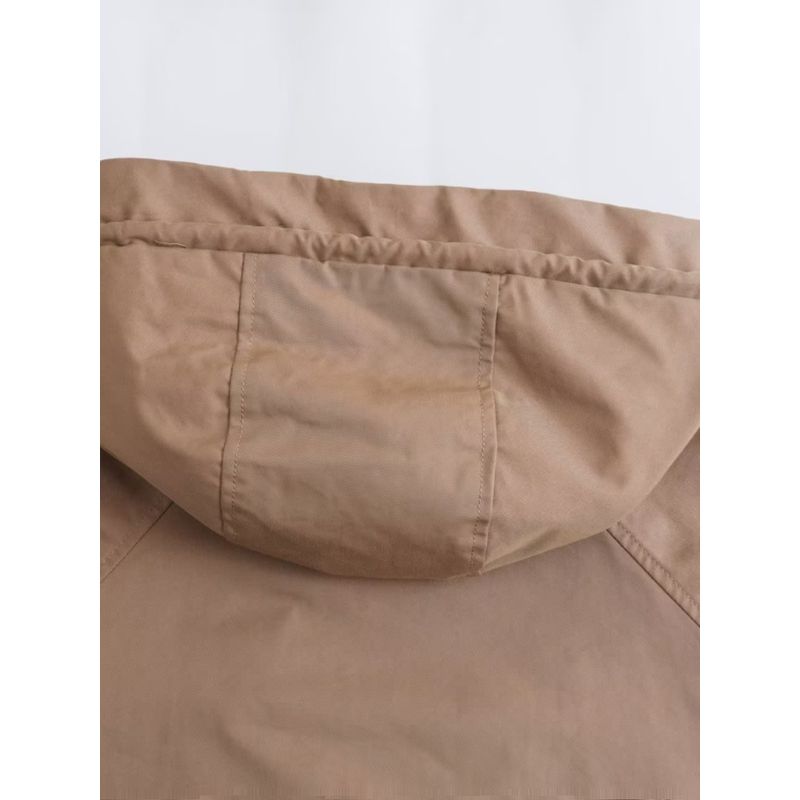 Kaslead New Arrival Women's Fashion Style Decorated Row Button Short Parka Outwear 2969248 737