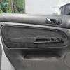 For VW Passat B5 1998 1999 2000 2001 2002 2003 - 2005 LHD 4pcs Interior Door Armrest Panel Cover Trim Suede Leather Black Line