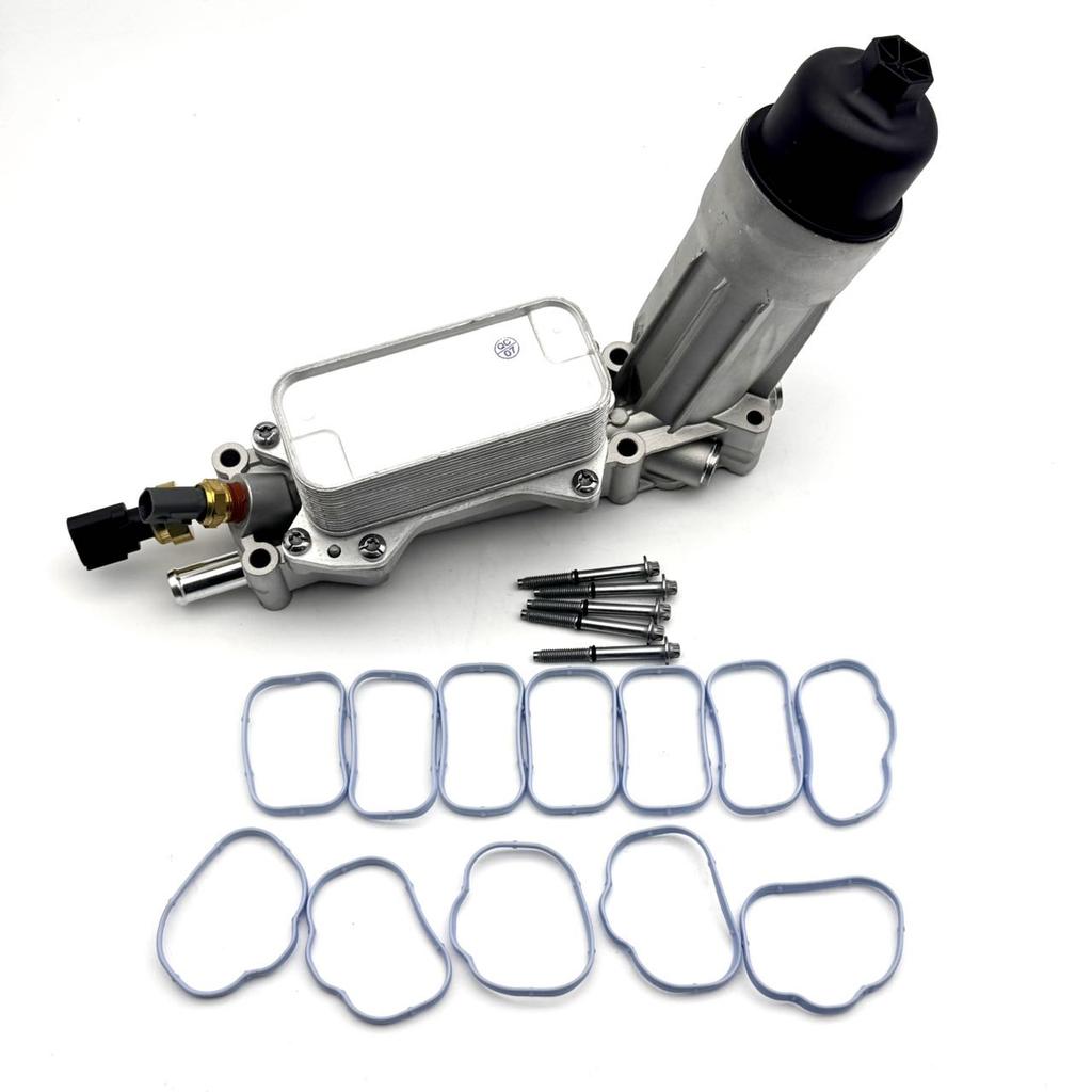 OE:68105583AF 68105583AA Aluminium Motorölfiltergehäuse Kühlersatz für Jeep Grand Cherokee Dodge Charger Journey Ram 3.6L V6