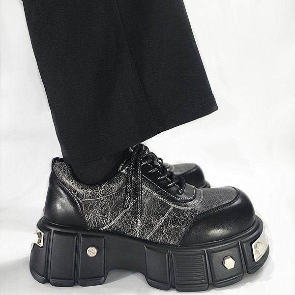 Fashion Best - Selling Gothic Platform Shoes | Premium Textured Leather Footwear
