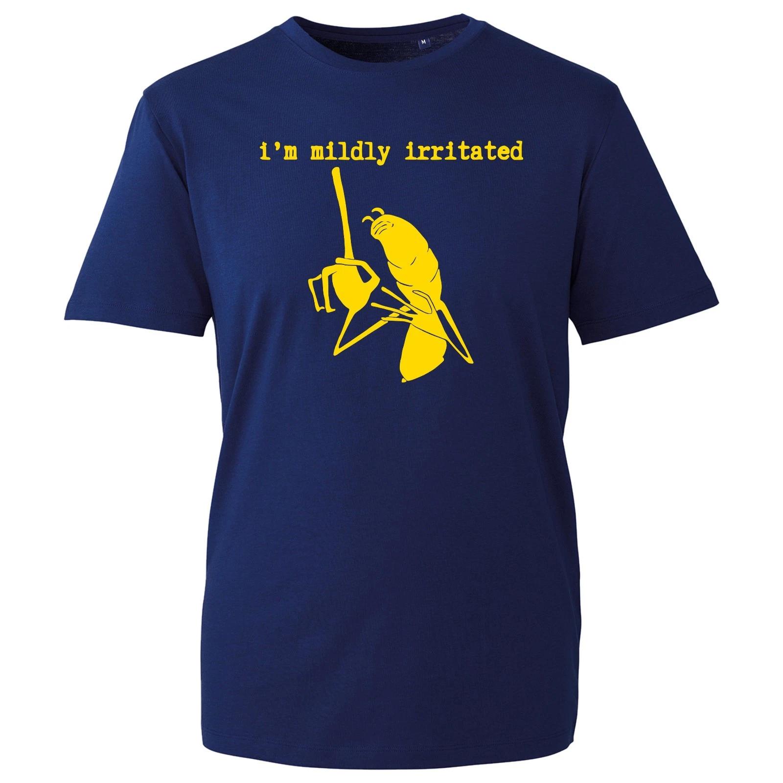 I m Mildly Irritated T Shirt, Novelty Funny Sarcasm Worm Meme Unisex Gift Tee M