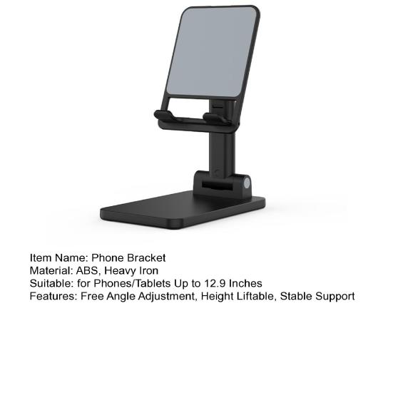 Lazy Phone Bracket Height Capacity Angle Adjustment Foldable Stable Support Liftable Strong Carrying Lazy Phone Bracket