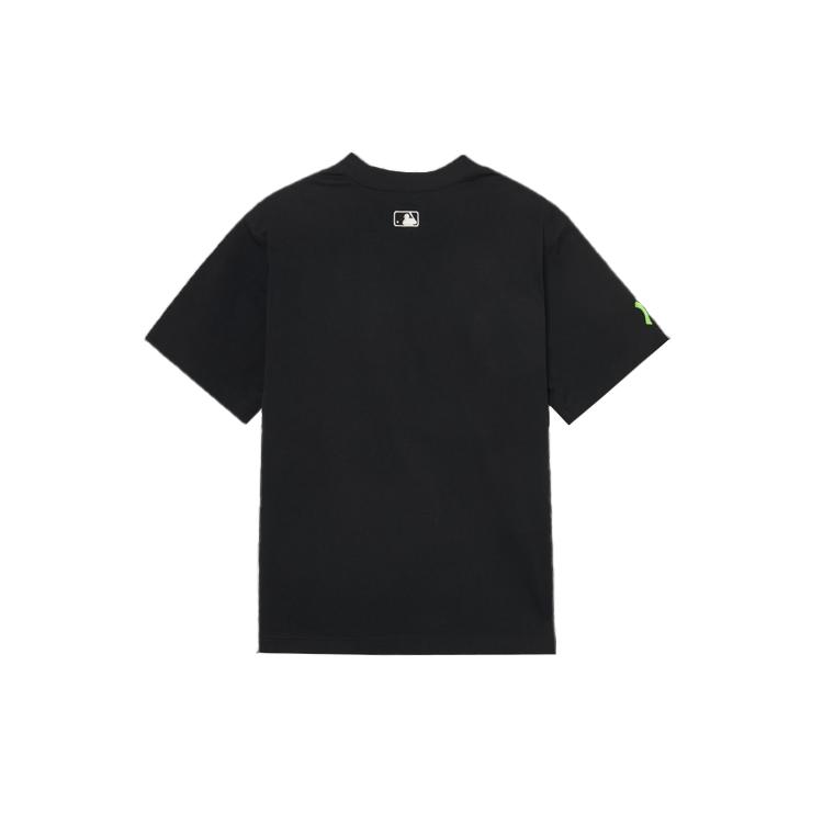 New MLB New York Yankees T Shirts Unisex Black 3ATSN0233-50BKS