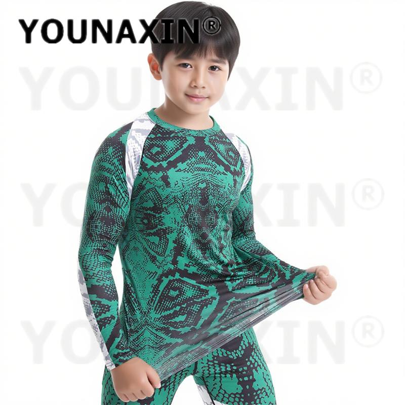 Unisex Child Boy Running Sports Long Sleeves T-shirts Girl Yoga Top Sportswear Fitness Training Clothing Gym Top Quick Drying