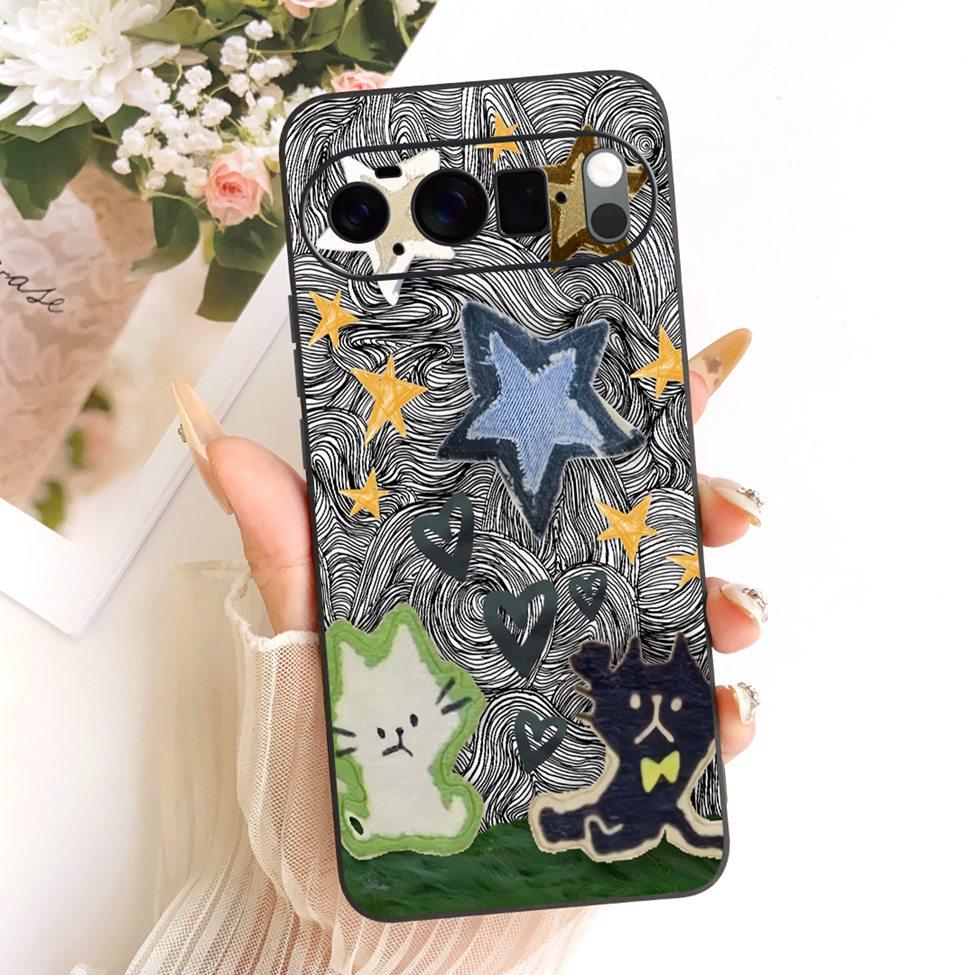

Case For Google Pixel 10 Pro XL Cover Silicone Cute Cat Fashion Butterfly Funny Painted Casing G45RY GUL82 GYPW4 Pixel 10 Pro XL