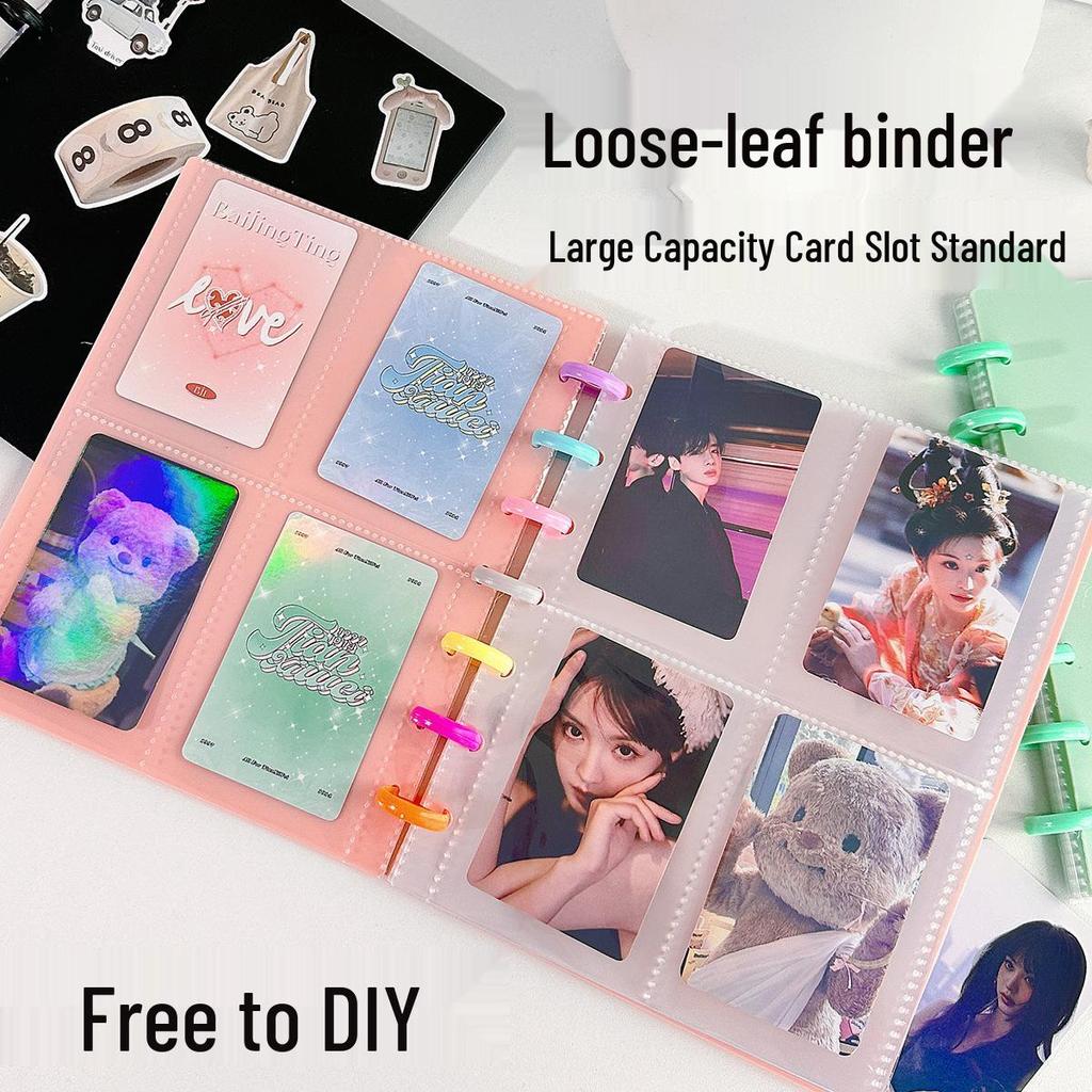 Álbum de Cartões Polaroid DIY de 3 polegadas com 120 Inserções, Design de Folhas Soltas para Armazenamento de Fotos