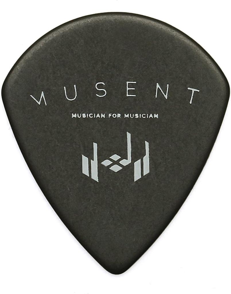 Jim Dunlop TORTEX SHARP with Bonus Picks and Musent Custom Players Picks Picks, 24-Piece Set, 1.35mm, 412B135-BLK-24P