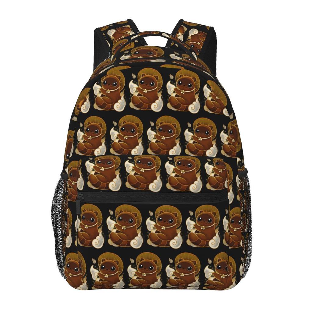 Tenuki Tanuki Backpack Student Boys Girls BookBag Children School Bag Laptop Shoulder Bags for Men Women