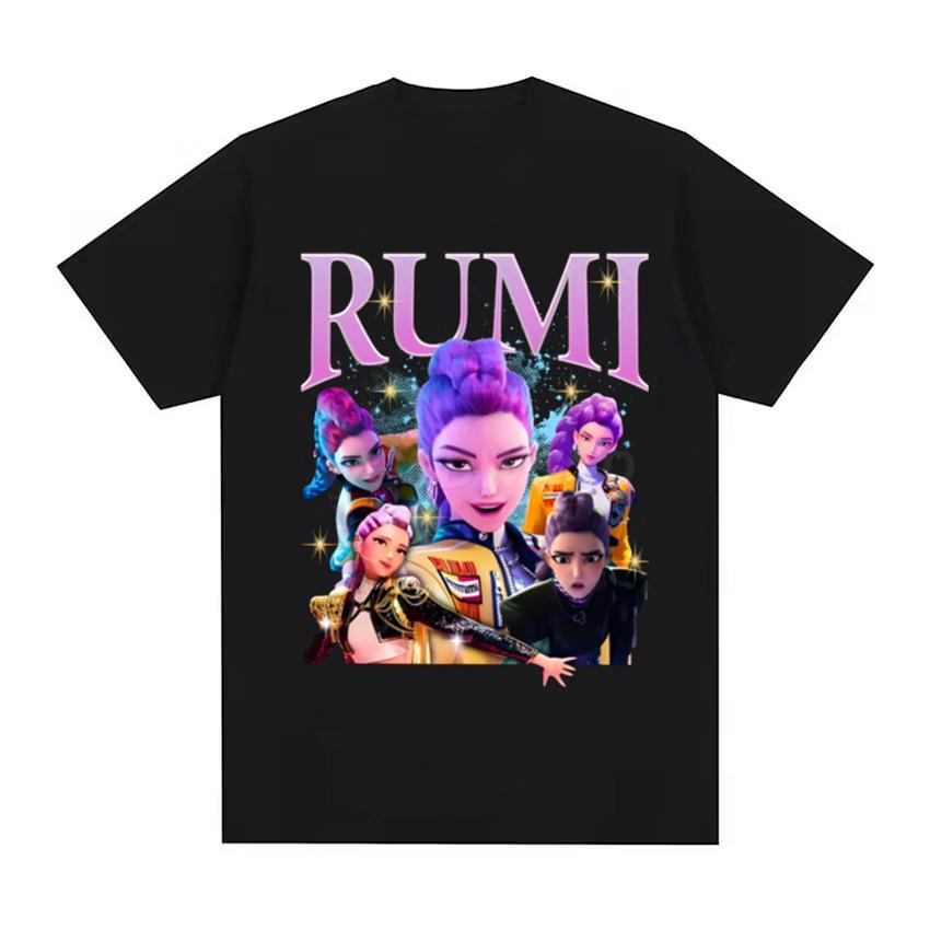 Summer Round Neck Demon Hunter Pattern 3D Printed Top Fashionable Casual Short Sleeved Children's Boy and Girl Kids Unisex T-shirts