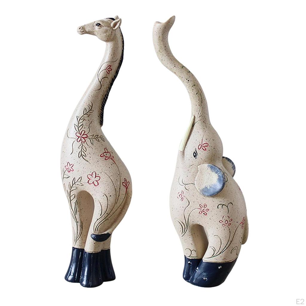 Animal Statue, Decorative Ornaments Figurine for Shelf Office Home Decor