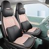 Lingbao UNI Cartoon Car Seat Cover - Full Coverage, Wear-Resistant Leather.