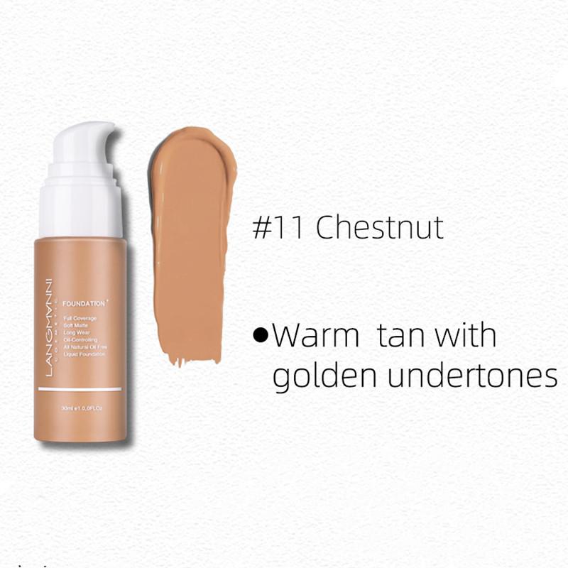 Langmanni New Product On The Shelves of Foundation Liquid Matte Oil -controlled Concealer Foundation Foundation