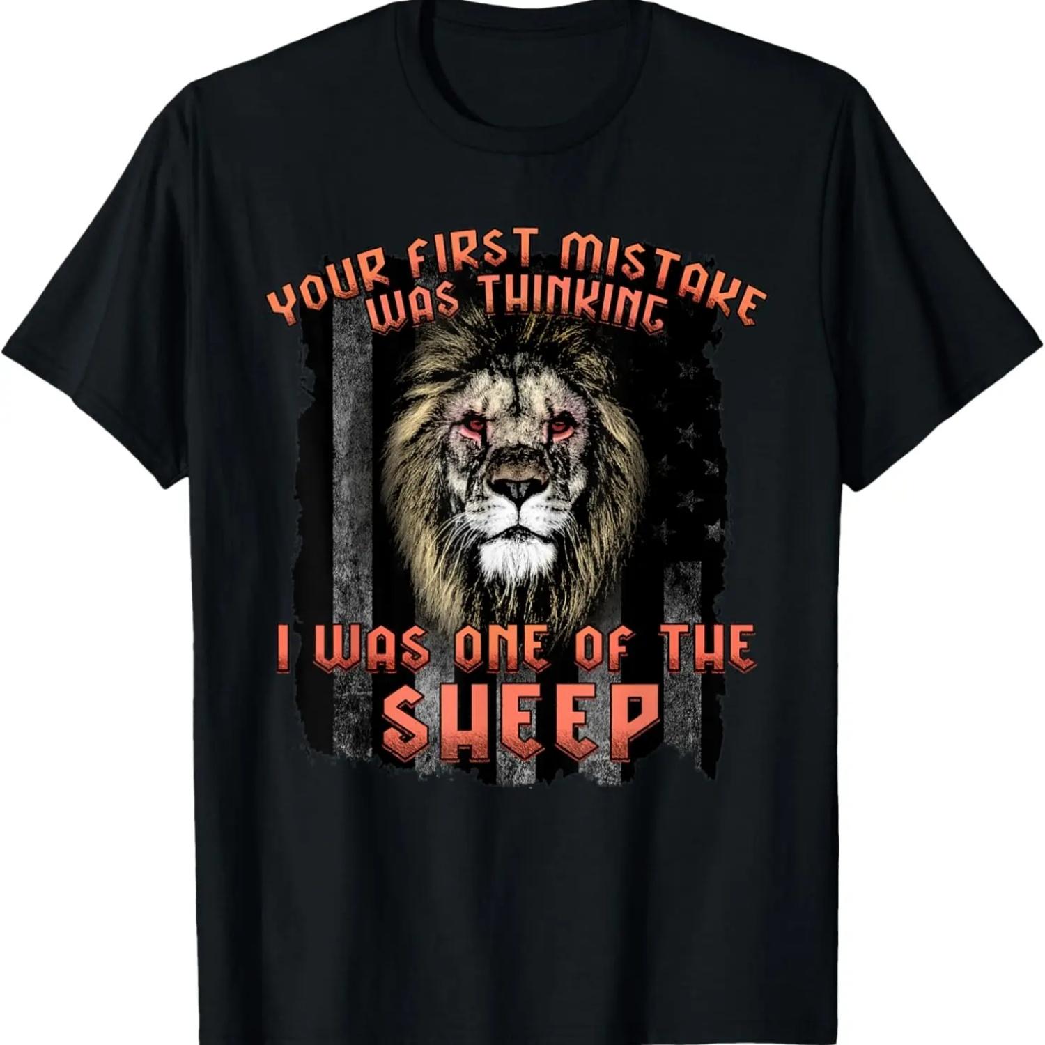 

Cool Your First Mistake Was Thinking I Was One of The Sheep T-Shirt XXXXXL чорний