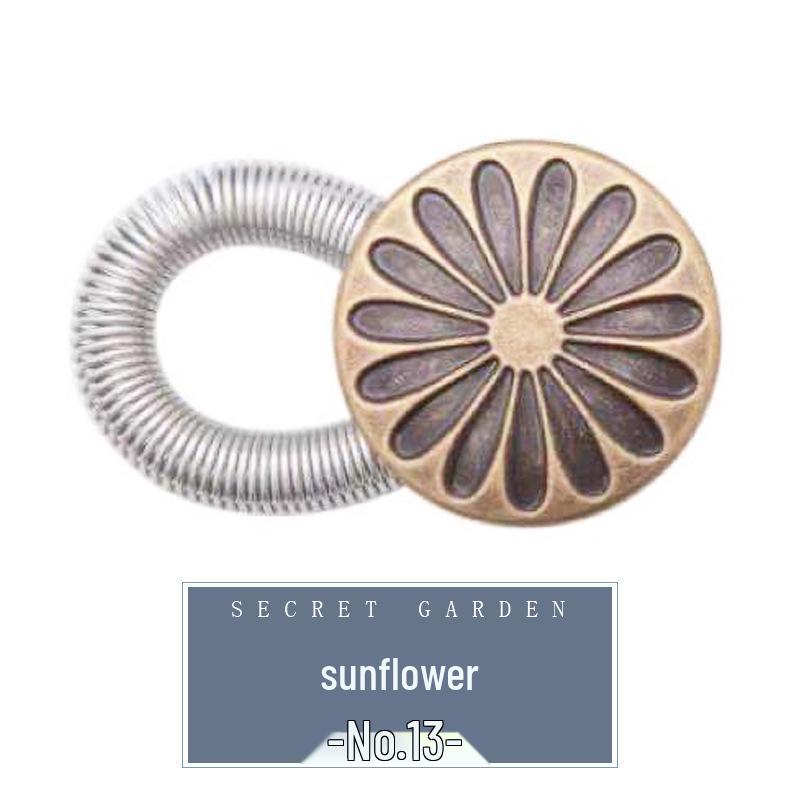 Adjustable Waist-Extender Jeans Buttons - Retractable, Detachable & Universal Buckles