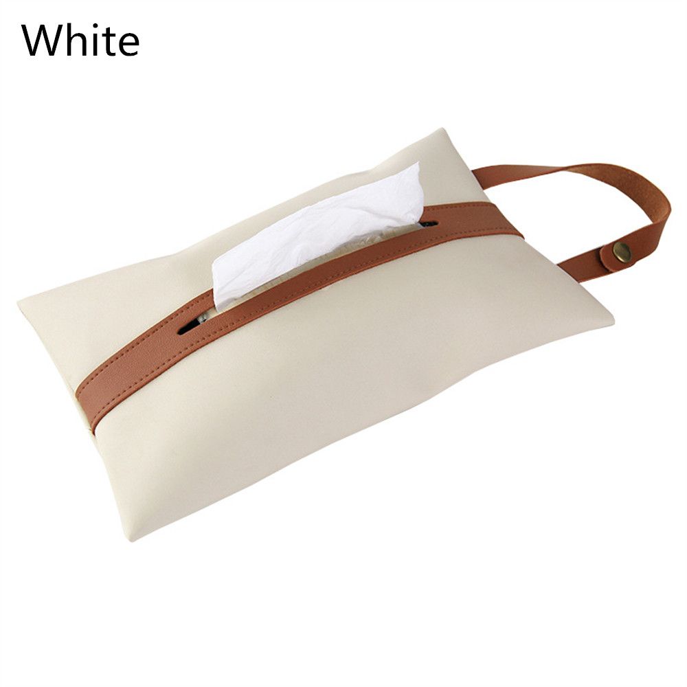 Pu For Car Seat Back Toilet Tissue Storage Bag Paper Holder Car Tissue Box Hanging Tissue Cover Bag