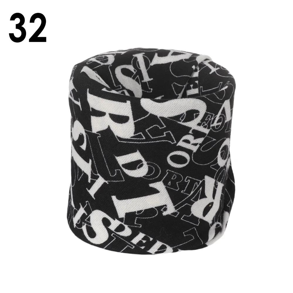 Unisex Cotton Ring Neck Scarf Headbands Autumn Winter Warm Soft Face Cover Outdoor Sports Warmer Snood Collar Headwear