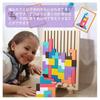 Wooden Tetris Puzzle Toy Game, 3D Wooden Montessori Puzzle Toy, Math Building Blocks, for Adults and Children, Party, Tabletop Gift (Acrylic)