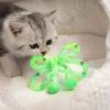 Kitten Enrichment Toys Mesh Tube Cat Toy, Butterfly Shape Interactive Chew Toy with Bells Flexible Bendable And Plush Balls, for Indoor Cats