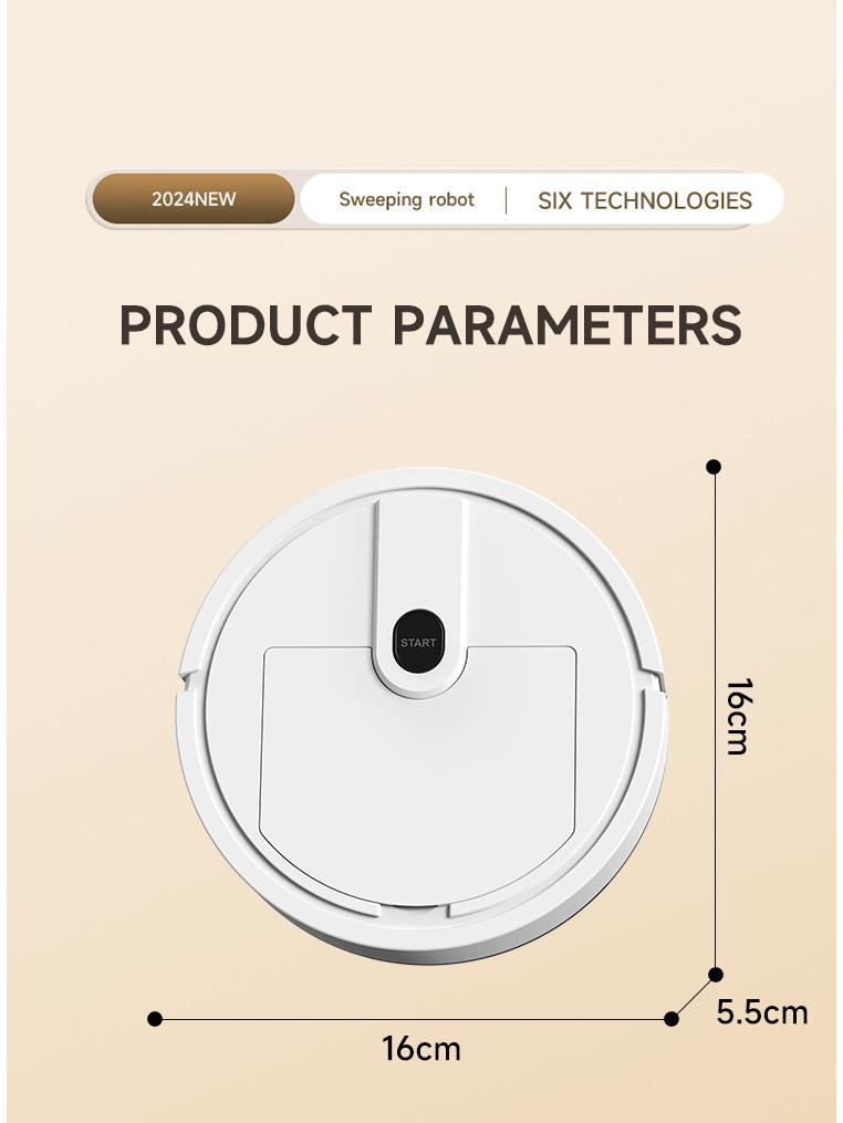 Smart Mini Robot Vacuum: Automatic Sweeping, Suction & Mopping Cleaner for Household.